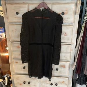 Gorgeous gothic black lace express dress size 4